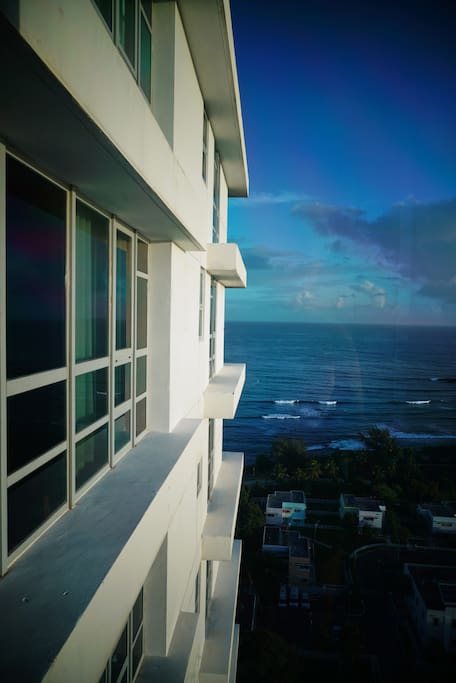Architectural angles delight your visual intake of the ocean.