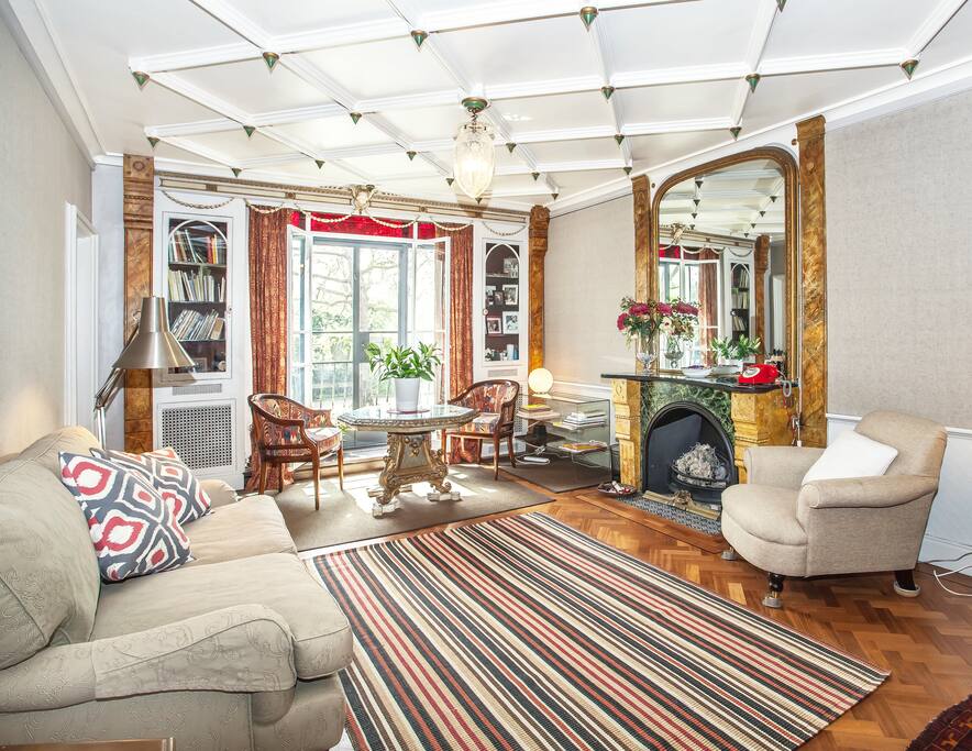 The Drawing Room has a feature fireplace which, although none functioning, adds to the charm of the room.