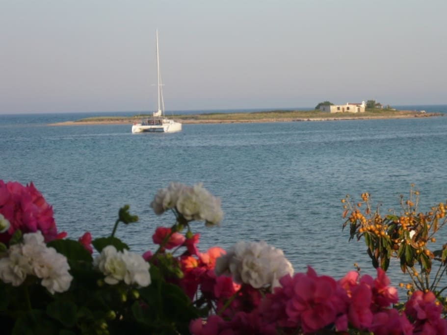 small island with church on it