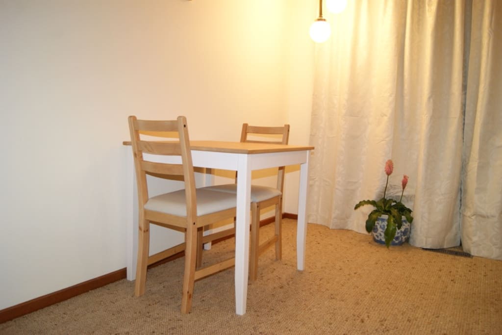 Small dining table for two