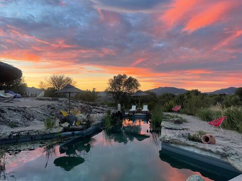 In the middle of the nature, unique view, nature pool