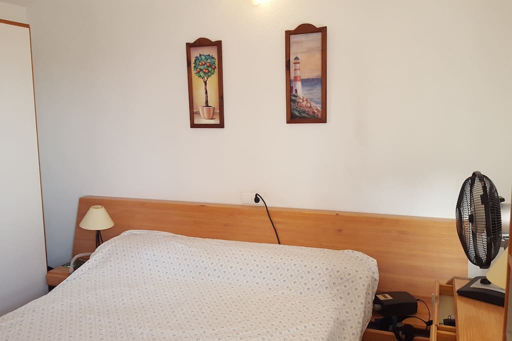 Habitacion doble con servicio y ducha, con mucha independencia y solarium.