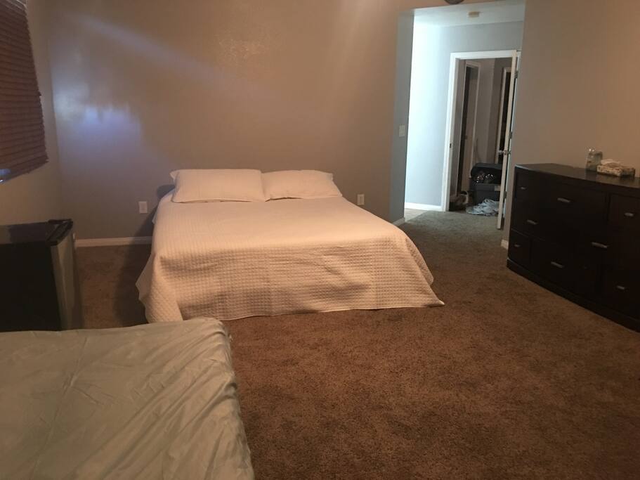 California king bed dresser shown