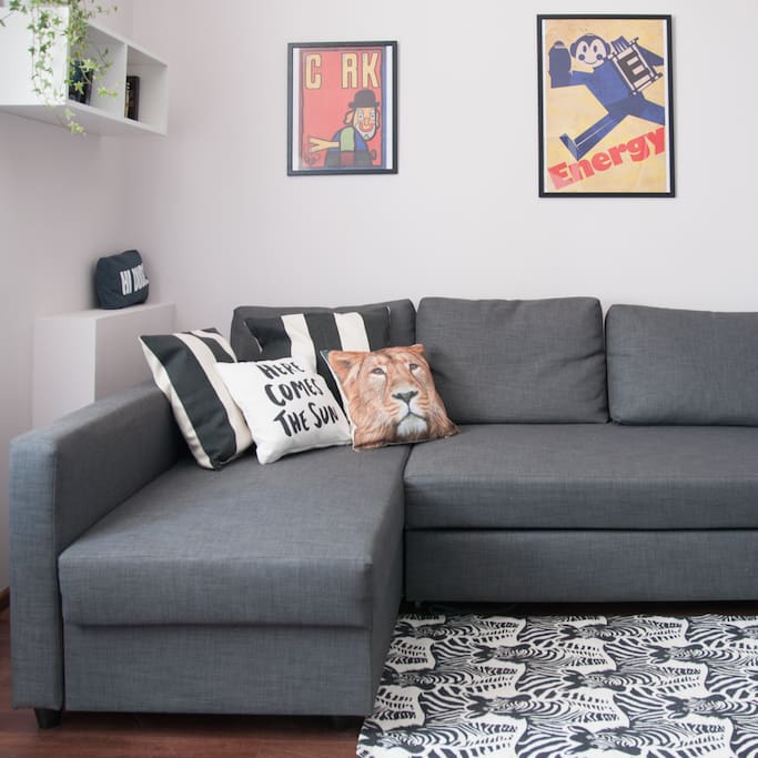Sofa - secured by a Lion!