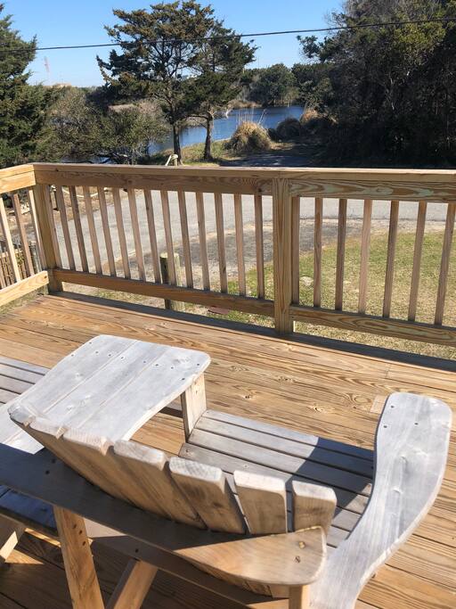 View of the slash from the deck