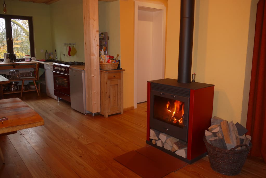 Relaxen am Kaminofen