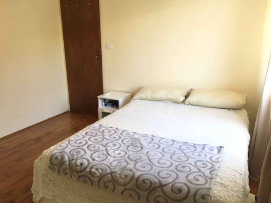 Comfortable queen bed