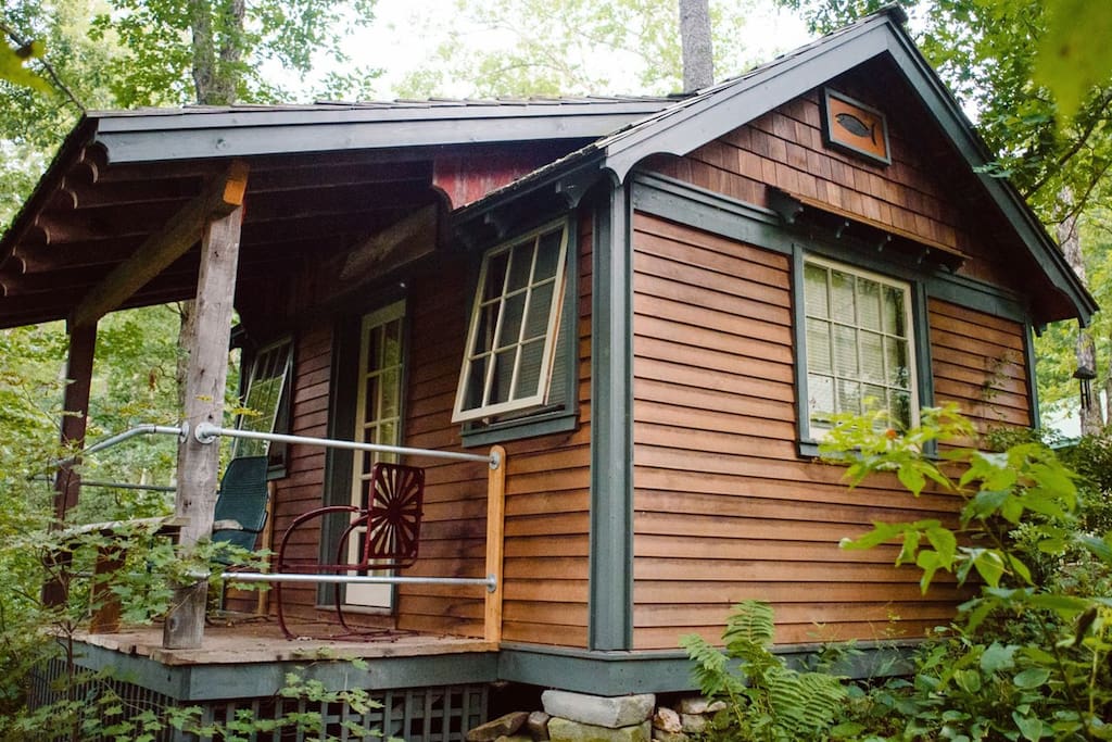 The sights and sounds from the back porch are something to experience. Relax and unwind to the sounds of water cascading below.