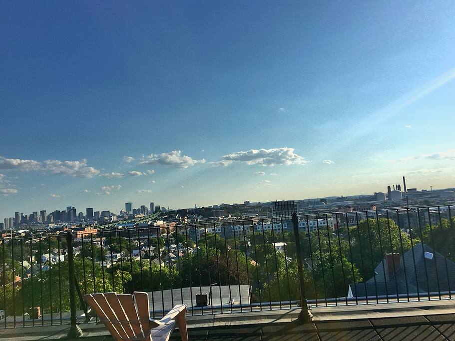 Rooftop view of Boston