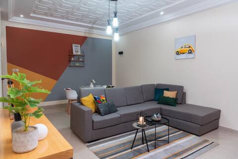 Moderno y colorido apartamento en Adidogome