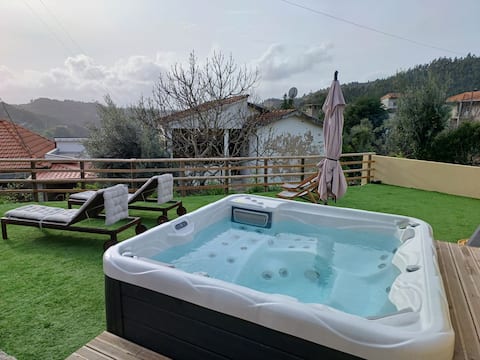 Village apartment with shared jacuzzi