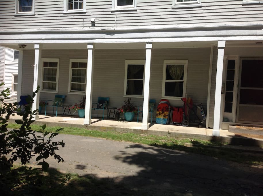 View of entry door from driveway