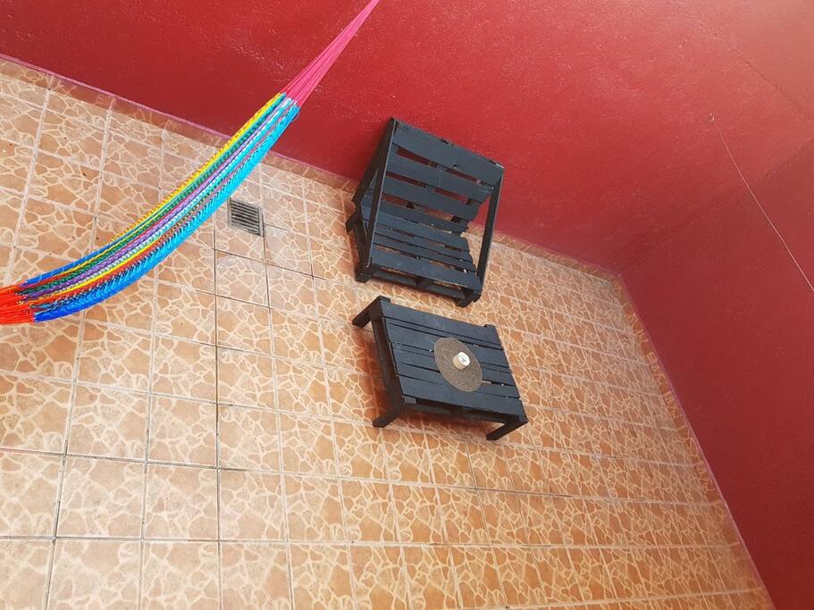 Patio trasero de 5,50m X 4m.