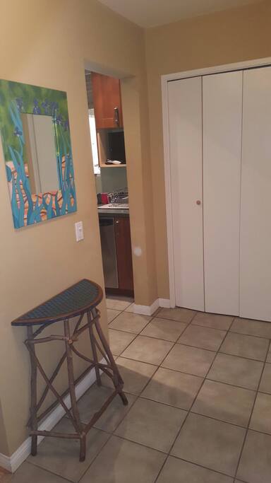 Entryway to unit