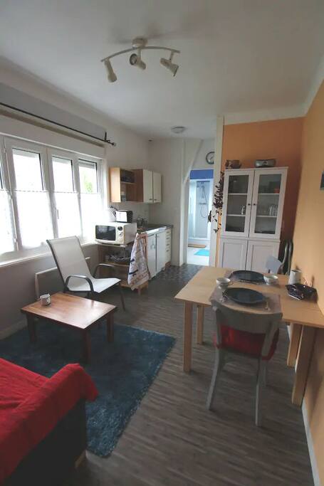 Le salon vu de la chambre