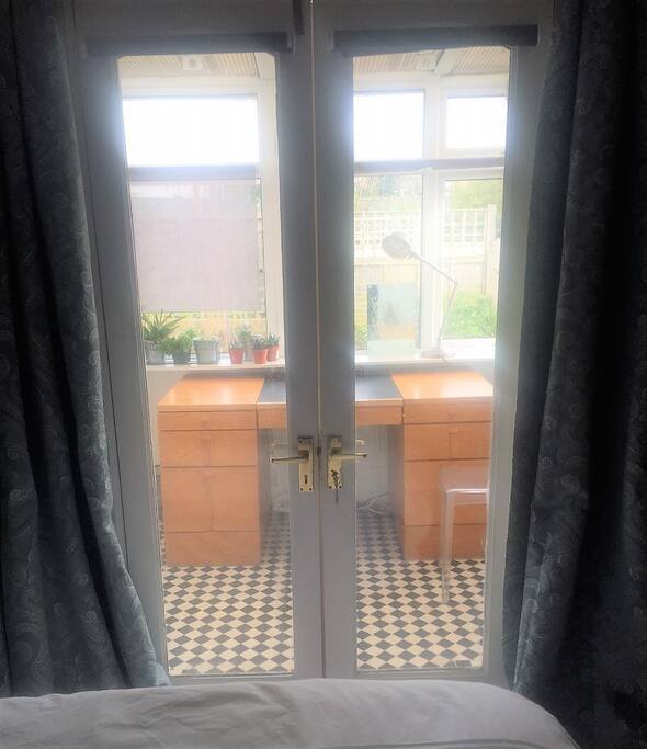 Attached conservatory for sunny mornings