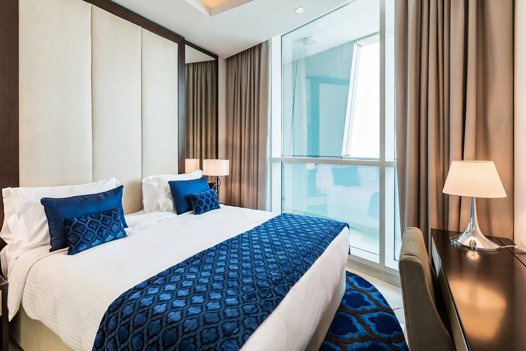 Bedroom with large double bed