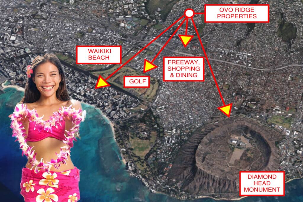 Ridge Living - close to everything, yet safely away from Waikiki Beach traffic!