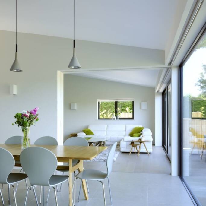 From the kitchen looking through to the lounge.