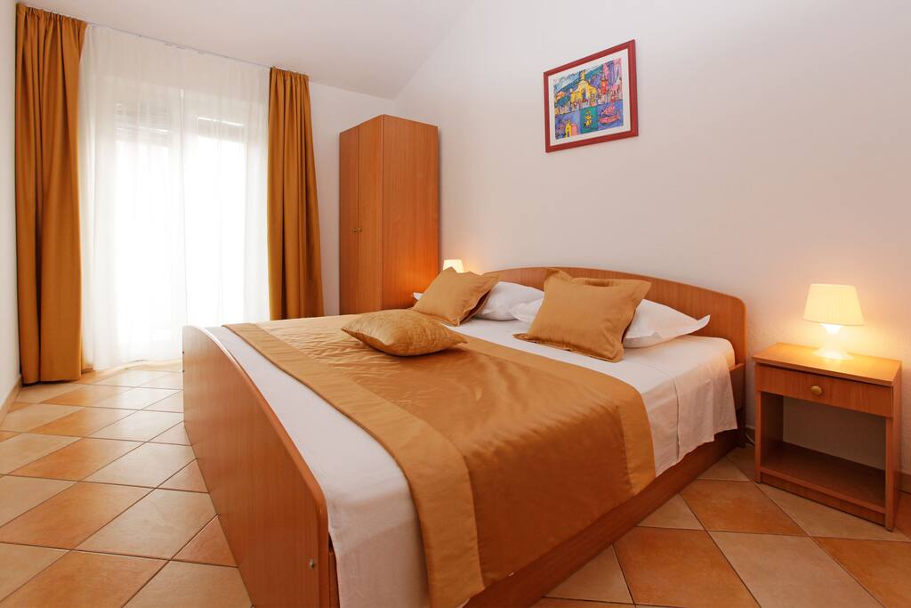 master bedroom with double bed