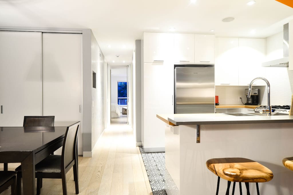 An open kitchen