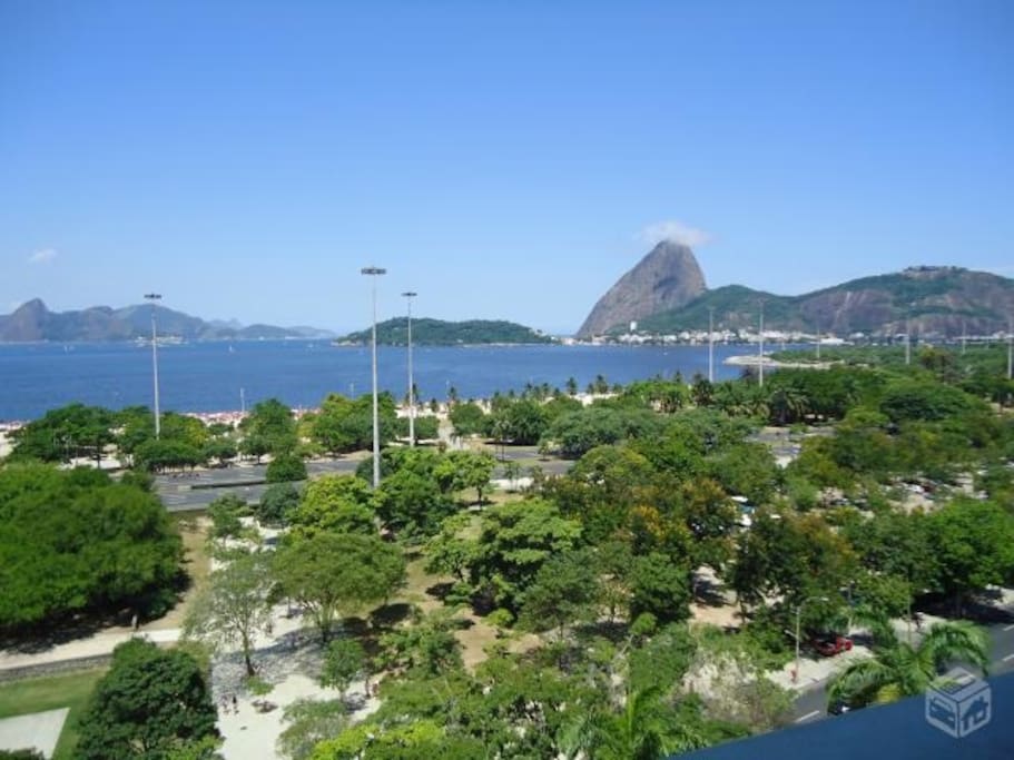 Esplendida Vista para o Parque do Flamengo e Pão de Açúcar no fundo