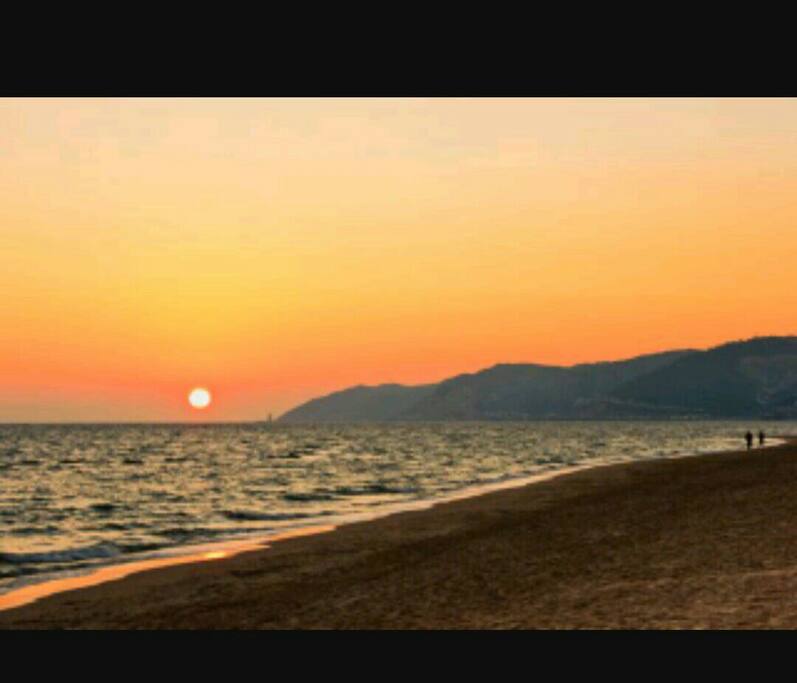 playa de castelldefels, atardeceres!!