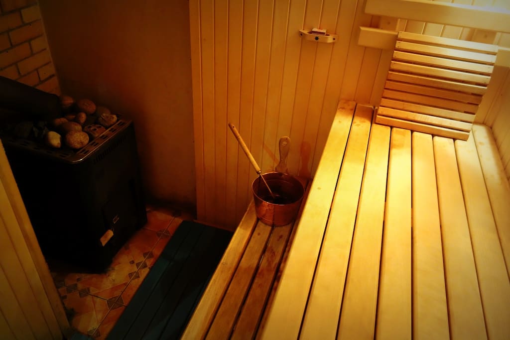 Sauna inside