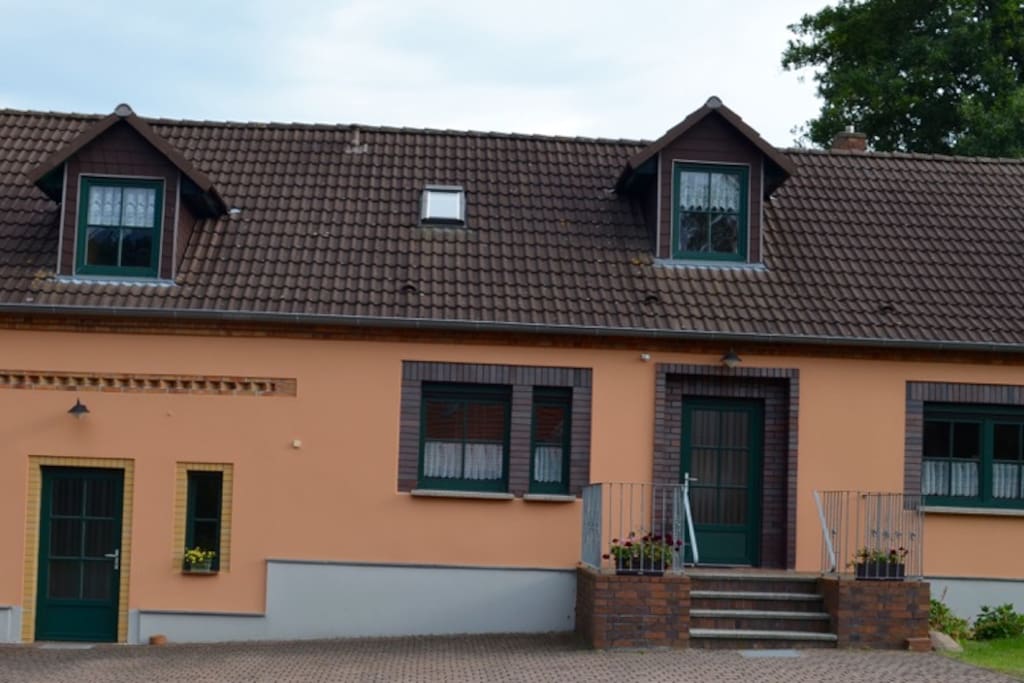 Die Außeansicht der Ferienwohnung