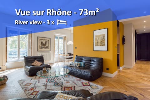 Popular Airbnb listing: Quai - Royale 3 min Opera and town hall in Lyon 1er Arrondissement