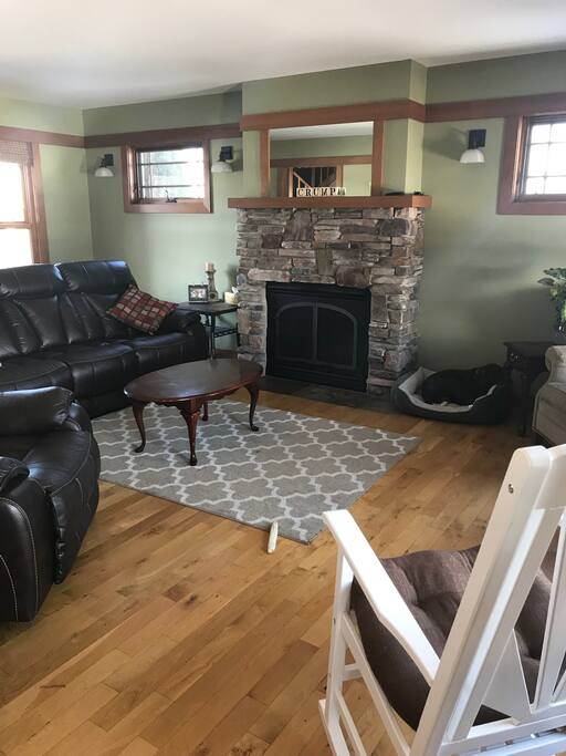 Upstairs living area