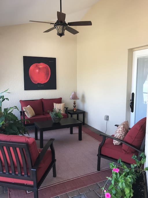 Private Guest Patio
Area