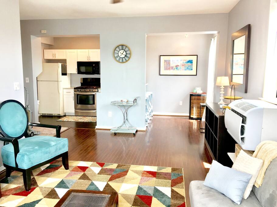 Large condo with plenty of space to move around.