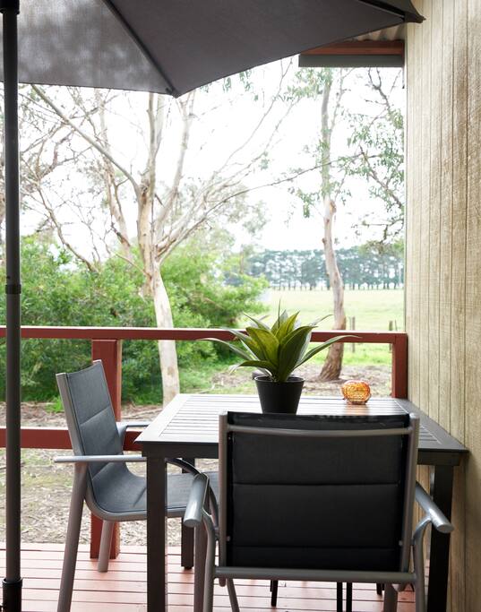 Relax and soak in that North sunlight on the back deck...