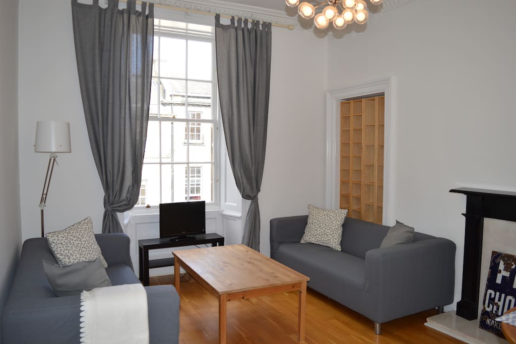 Lounge with west facing window