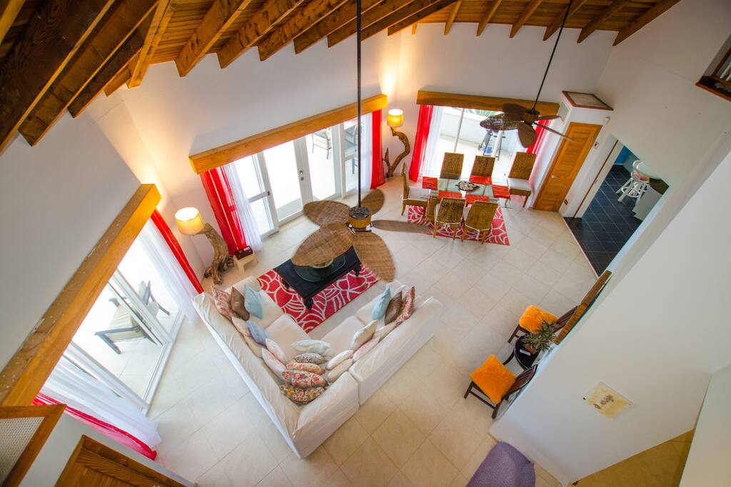 View from the Gallery to the living room area