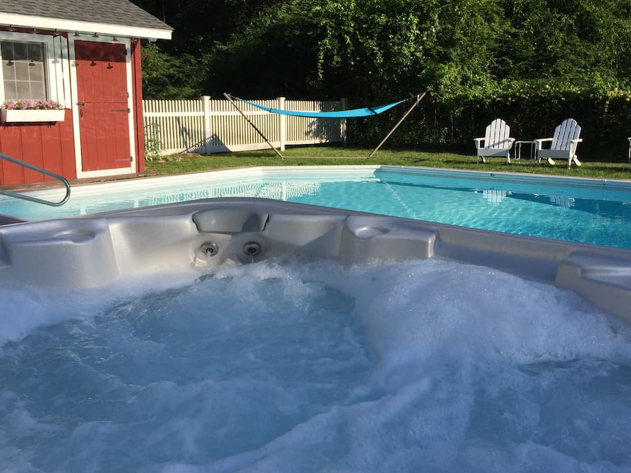 Brand new Hot Tub by pool