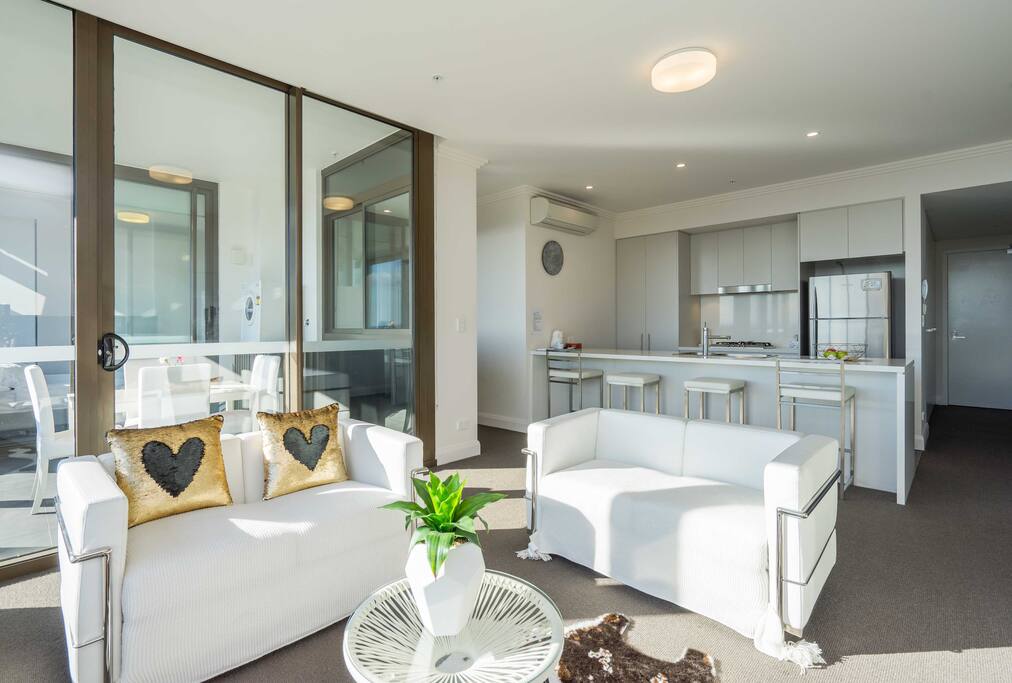 large modern designer living room