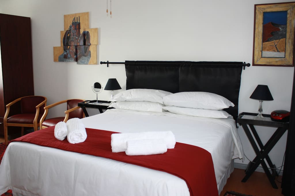 Comfortable queen sized bed
