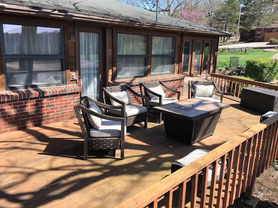 The back deck!