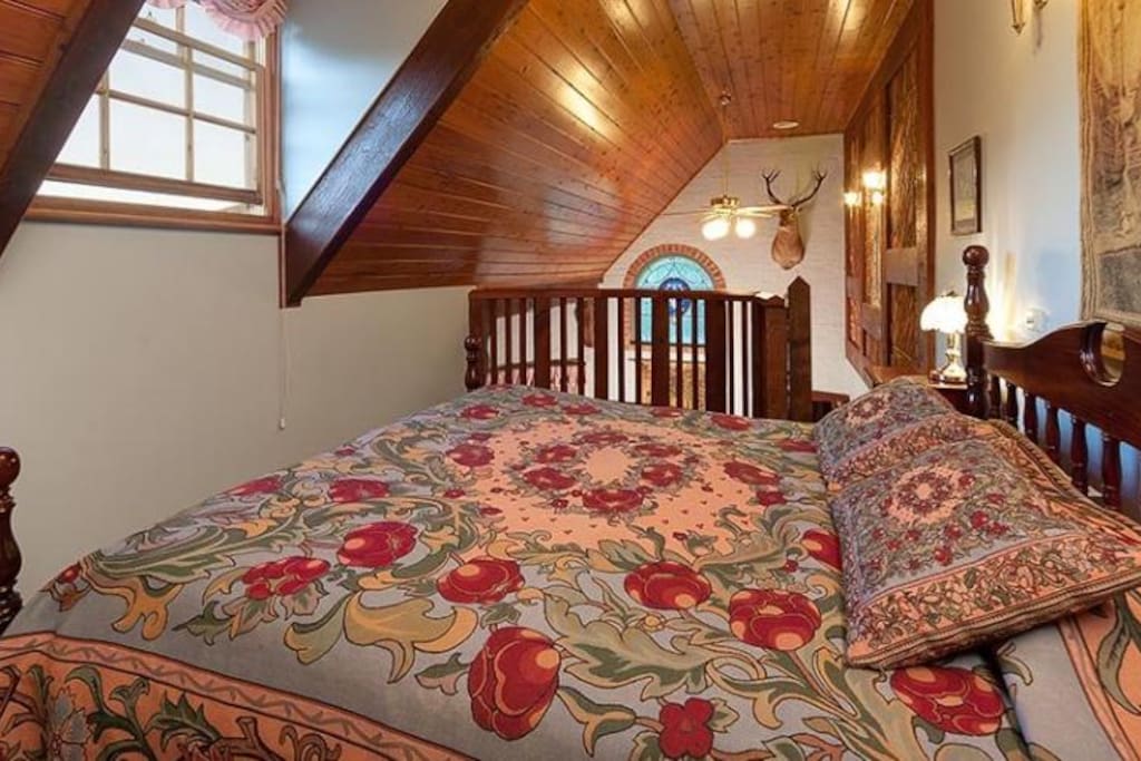 The loft bedroom
