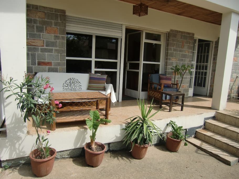 Enjoy the sun on the terrace