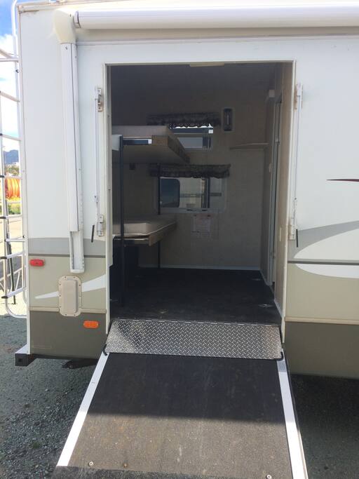 Bunk beds in the back