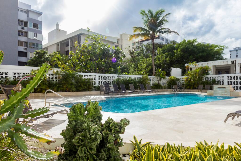 Private pool area