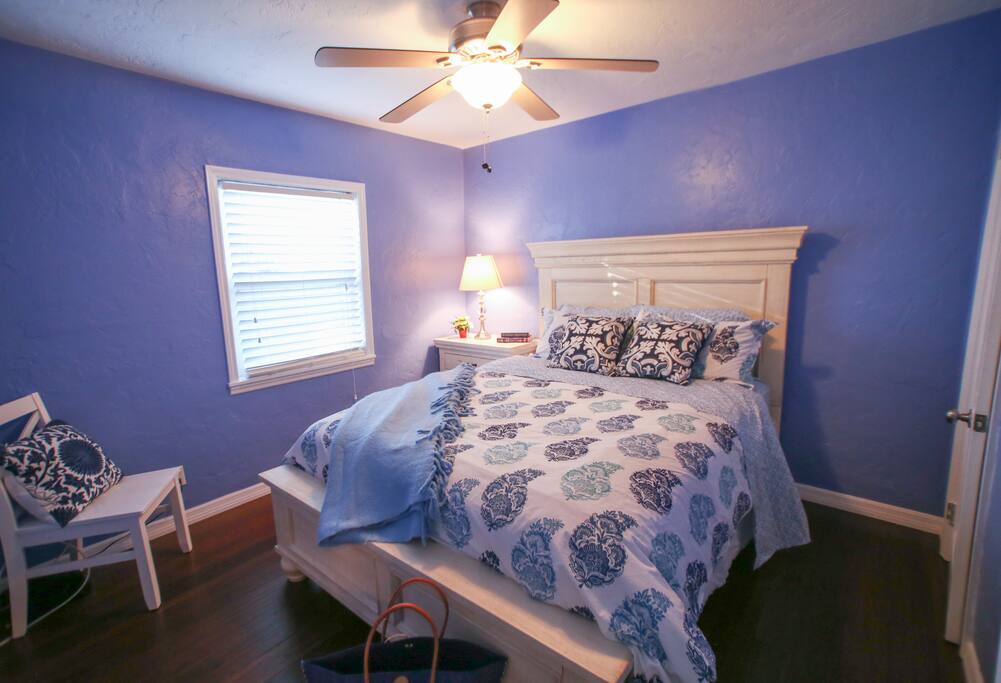 Bedroom One with Queen Bed.
