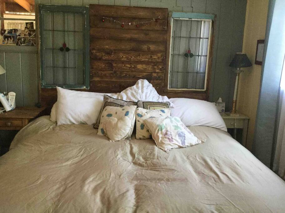 This is one of three dedicated bedrooms. This has a king-size bed.