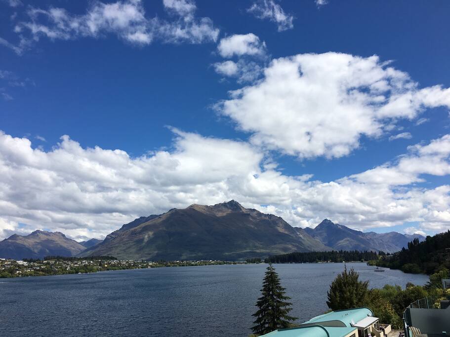 Looking down the lake from the main deck