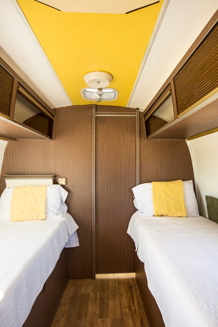 Twin beds with new memory foam mattresses 