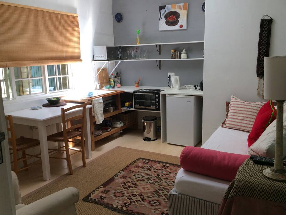 Living area with kitchenette