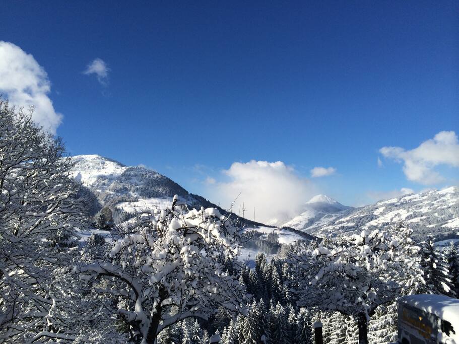 Blick zum gegenüberliegenden Gaisberg und zur Hohen Salve